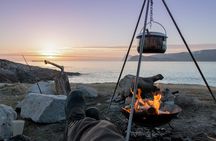 Tromsø: Midnight Sun with Campfire with Wandering Owl