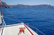 Santorini Cruise on Catamaran with BBQ & Open Bar