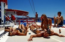 Santorini Cruise on Catamaran with BBQ & Open Bar