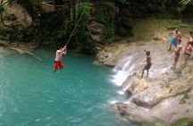 Blue Hole, Zipline and Dunn's River Falls from Falmouth