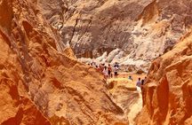 The colorful sands of Morro Branco beach - Full Day Tour