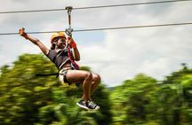  Private Zip - Line Samana with Playa El Valle Lunch and Expert Local Tour Guide