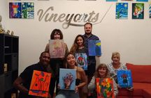 Paint & Sip in a 17th-Century Palazzo with Wine & Pizza