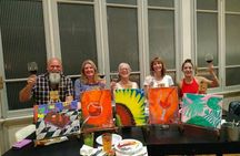 Paint & Sip in a 17th-Century Palazzo with Wine & Pizza