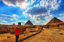 Giza pyramids and Egyptian museum full day with felucca boat