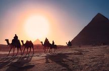 Pyramids of Giza & Sphinx & valley temple Tour with Camel Ride & Egyptian lunch