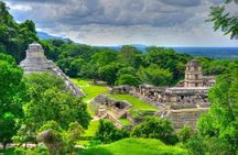 Palenque Site, swim Agua Azul & Misol-Ha waterfalls from Palenque