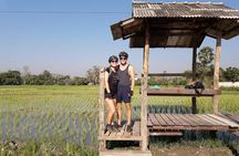 Half-day Ping River and rice paddies E-bike adventure (flat land, GUIDED)