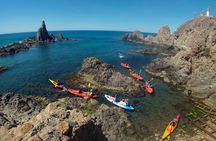 Cabo de Gata Active. Guided kayak and snorkel route through coves of the Natural Park