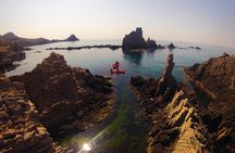 Cabo de Gata Active. Guided kayak and snorkel route through coves of the Natural Park
