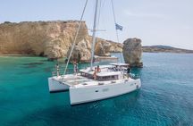 Shared Catamaran All inclusive-Day Cruise to Naxos or Paros 