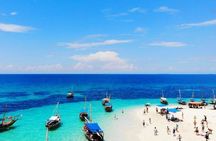 Zanzibar Dhow Cruise day adventure, sea sports at Kwale Island, very memorable