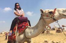 a camel ride in Sunset, with dinner Sound&Light Show at Giza Pyramids