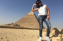 a camel ride in Sunset, with dinner Sound&Light Show at Giza Pyramids