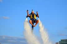 Jet Pack flight experience in Cancun. Challenge yourself to do it now. 