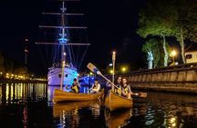 Night Canoe City Tour in Klaipeda