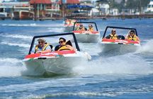 Jungle Tour In Cancun, drive a speedboat through the lagoon with your companion