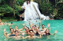 Irie Blue Hole Adventure & Bamboo Blu Beach Club Experience from Montego Bay