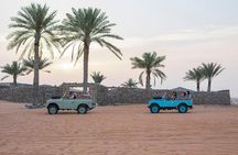 Private Vintage Land Rover Heritage Desert Safari- 4 Course Dinner & Activities