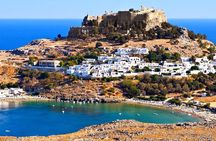 Boat Trip to LINDOS with Swimming Stops at Anthony Quinn's & Tsambika Bays