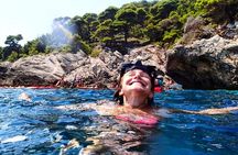 Guided Kayaking and Snorkeling Tour to Green Cave and Sipan Island from Lopud