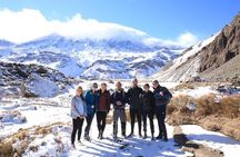Volcano Snow Hike 4k in Cajón del Maipo from Santiago Private Tour