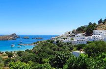 Boat Trip to LINDOS with Swimming Stops at Anthony Quinn's & Tsambika Bays