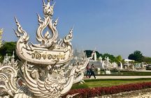 CHIANG MAI-CHIANG RAI: White+Blue Temple+Baan Dam+Golden Triangle
