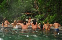 Private mega combo adventure tour Canopy Horseback Ride Water Slide and Natural Hot Springs