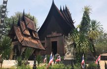 Chiang Mai-Chiang Rai:White+Black+Blue Temple+Golden Triangle+Boat Trip
