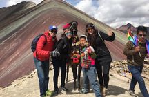 The colors of the Andes:The Rainbow Mountain.