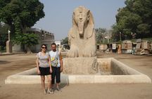 visit the pyramids of Giza + the necropolis of Saqqara + the Memphis site.