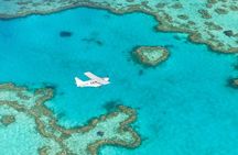 Scenic Flight over Heart Reef, Whitehaven Beach, Hill Inlet, GBR