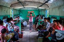 Yangon morning food tour with train ride 