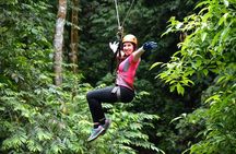 From San Jose Combo tour Canyoning with Canopy, Rappel, Trails, 4x4 ride