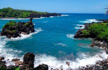 Famous Road to Hana Mercedes van with Waterfalls, Black Sand Beach & Lunch 