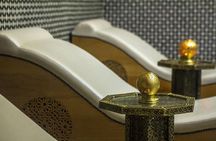 A relaxation moment in a traditional Hammam in the Fez medina