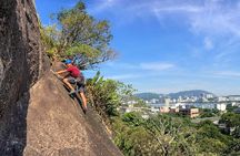 Rock climbing lesson for beginners