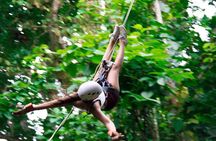 Zip lining, rappel and a Tarzan Swing