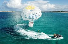 PACKAGE TANDEM PARASAIL / 1 JET SKI 30min AT BIKINI WATERSPORT ORIENT BAY BEACH