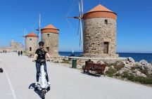 Explore the new town and the medieval town of Rhodes on scooters - 3 hours