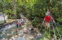 Dunn's River Falls and Zipline (Over the Falls) Adventure Tour from Ocho Rios