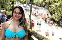 Falls Flyer Zipline and Dunn's River Falls Adventure Tour from Ocho Rios