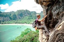 Beginner's Full Day Rock Climbing and Caving Tours at Railay Beach in Krabi