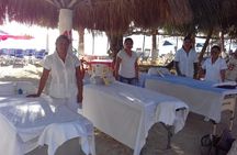 All-inclusive beach day in LOS ARRECIFES REST. / open bar - massage and lunch ..