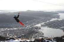 Zipline at Mt Ulriken in Bergen