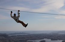 Zipline at Mt Ulriken in Bergen