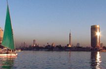Felucca boat ride on the Nile river in Cairo 
