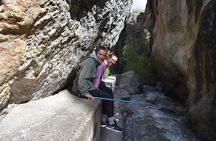 Hiking in the Canyon of the Monachil Cubs in Granada
