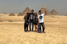 vip full day Tour giza Pyramids, grand Egyptian Museum,Bazaar 